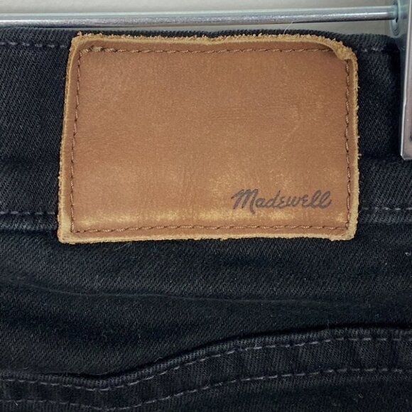 Madewell Black 9" Mid-Rise Skinny Jeans ISKO Black Size 24 Premium Denim G1202 - Picture 10 of 14